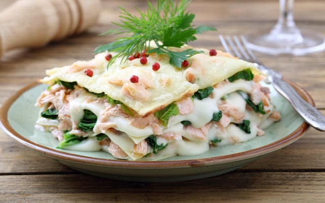 Lasagnes aux poissons & épinards