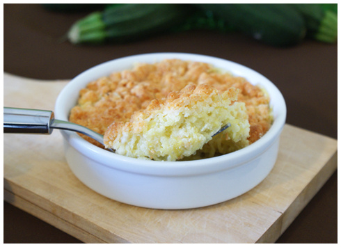 Crumble de courgettes au chèvre
