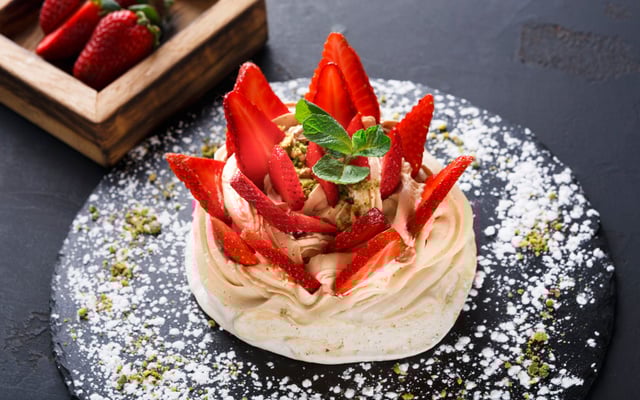 Pavlova aux fraises