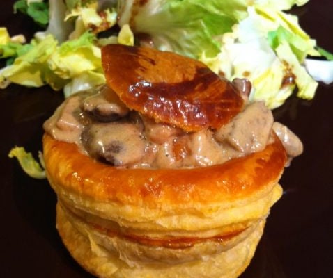 Vol au vent Champignons Lardons