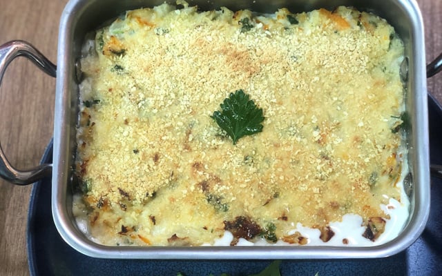 Haddock fumé en gratin à la crème citronnée