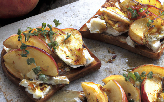 Toasts croustillants de chèvre et pomme