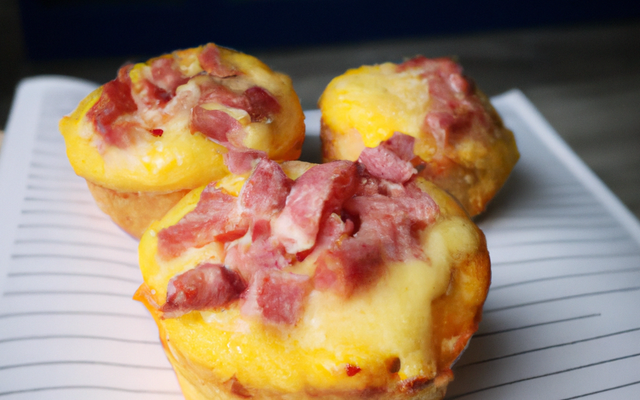 Muffin au jambon fromage