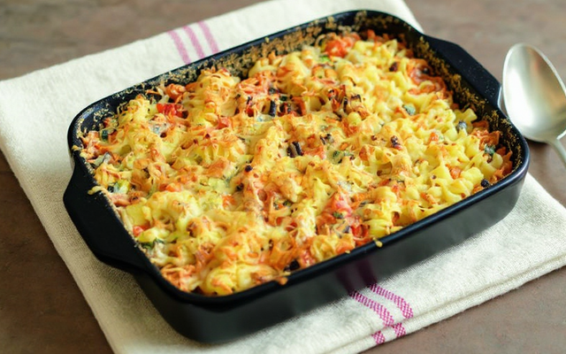 Gratin de pâtes aux légumes du soleil & fromage râpé Sublime Filante Giovanni Ferrari