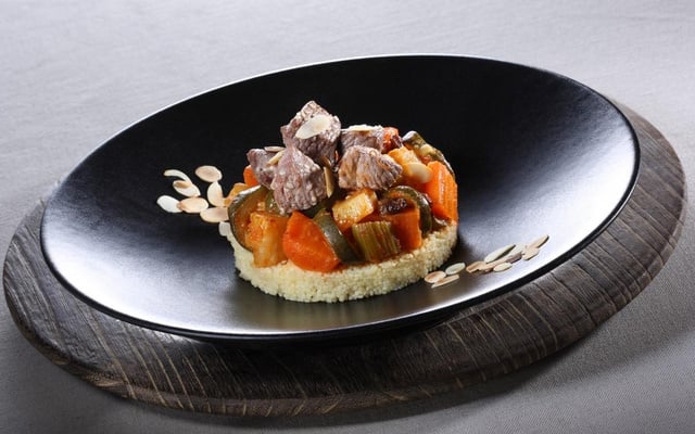 Millefeuille de Légumes Compotés pour Couscous et gigot poêlé au wok