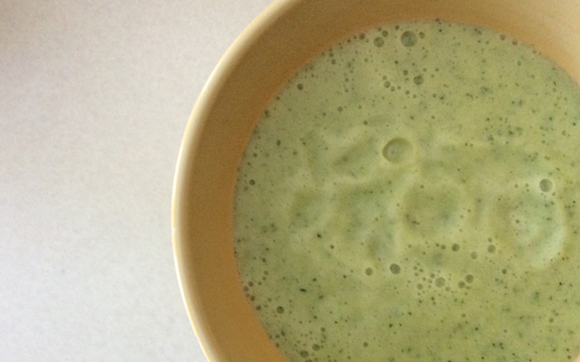 Soupe à la courgette