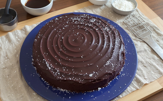 Gâteau au chocolat et noix de coco