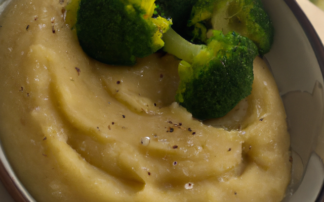 Purée de pommes de terre et brocolis