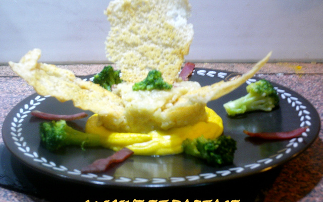 Risotto parmesan et pancetta et son sabayon