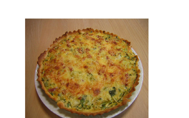 Tarte aux poireaux et fromage de chèvre frais