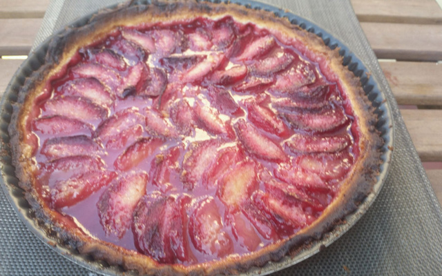 Tarte aux pêches facile