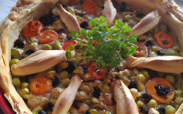 Tarte légumes et poulet
