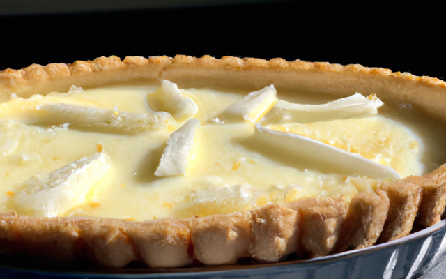 Tarte au fromage blanc, parfumée à la coco