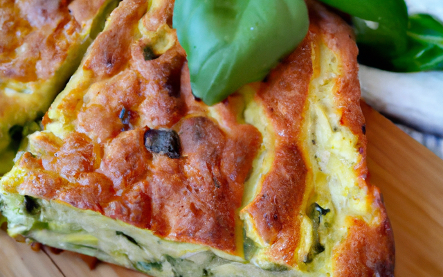 Cake courgettes, parmesan et basilic