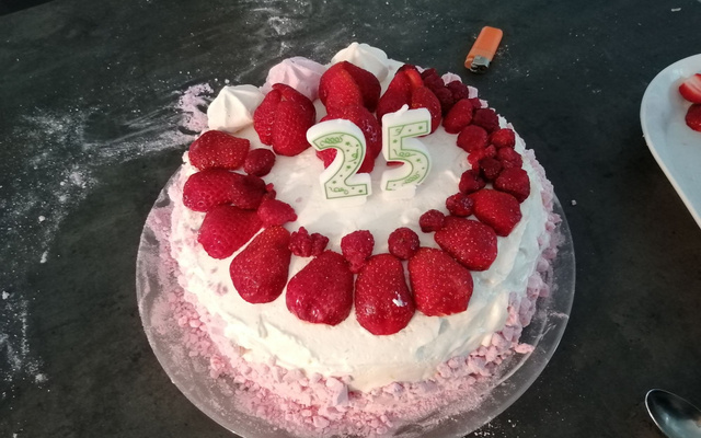 Gâteau aux fraises et citron
