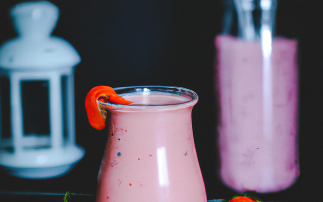 Smoothie aux fraises frais