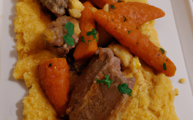 Couscous à l'agneau et potimarron confit