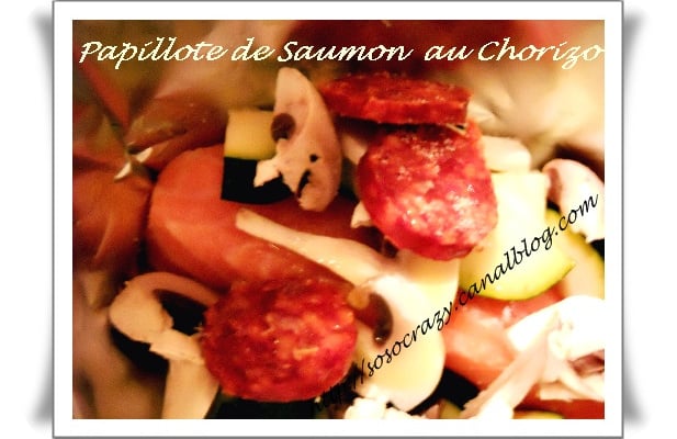 Papillote de Saumon au Chorizo