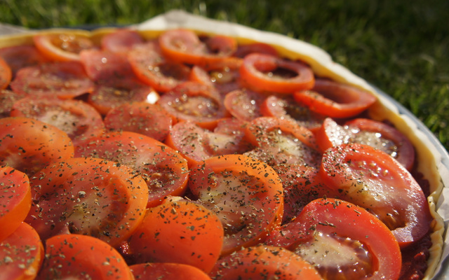 Tarte au concentré de tomates