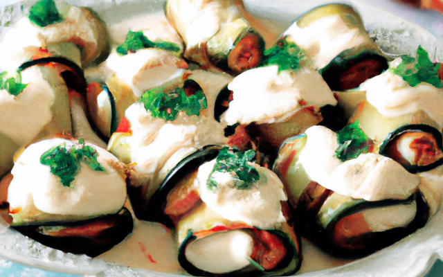 Paupiettes d'aubergines à la mozzarella