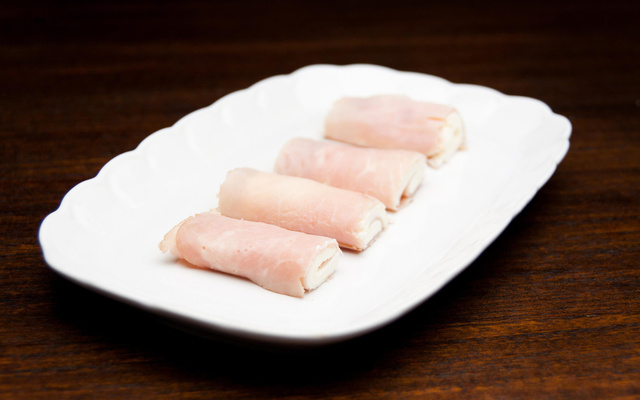 Roulés au jambon et Tartare