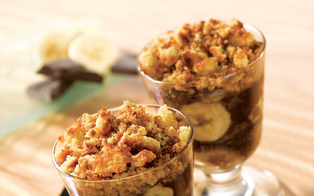 Crumble banane-chocolat