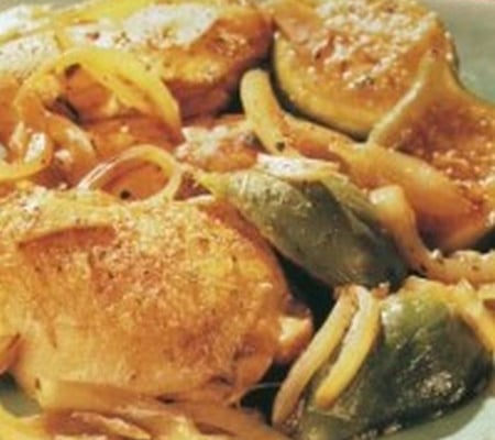 Tajine de poulet aromatisé aux figues