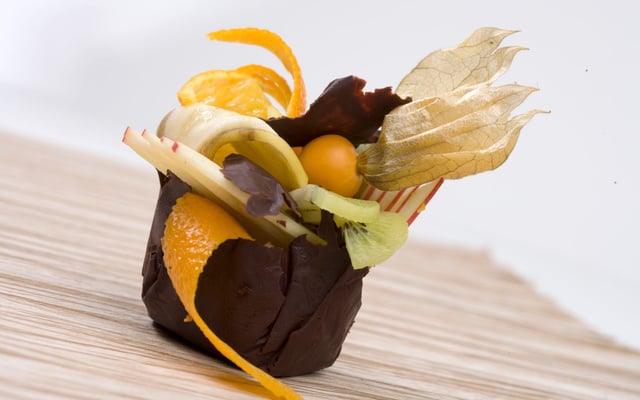 Coques de chocolat aux fruits de décembre