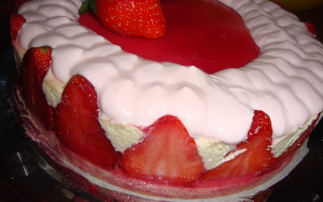 Fraisier mascarpone maison