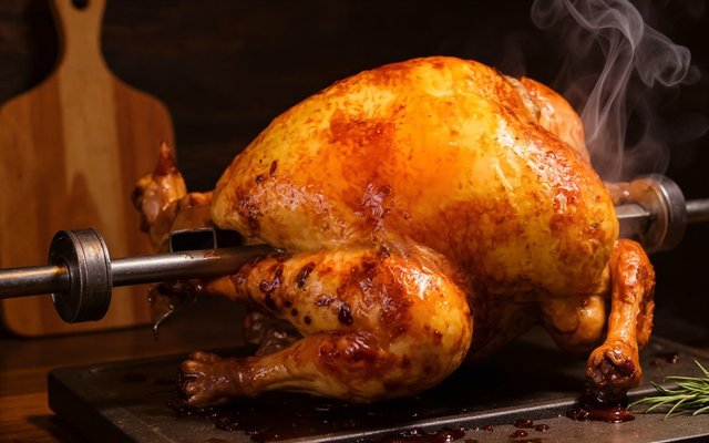 Poulet à la broche