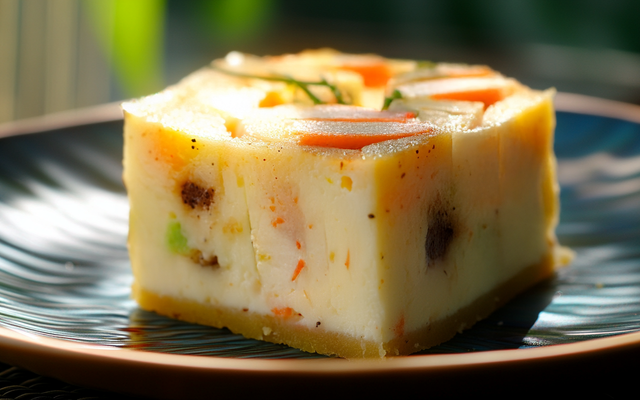 Flan de courgettes et surimi