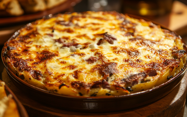 Gratin de pommes de terre au jambon fromage