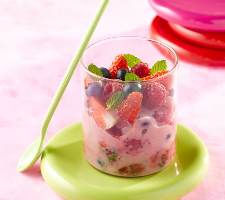 Coupe de fruits rouges