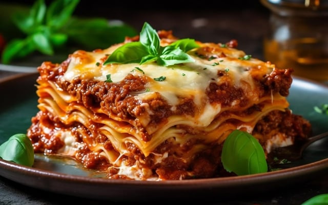 Lasagnes à la bolognaise avec sa béchamel