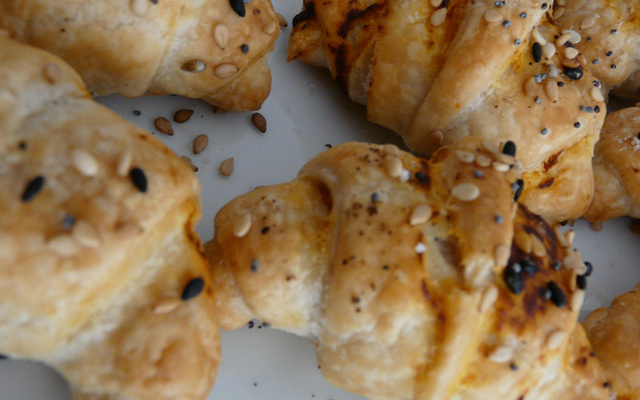 Croissants tomate et graines