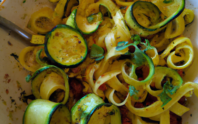 Taggliatelles de courgettes