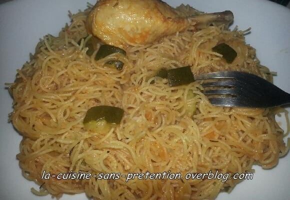 Poulet aux vermicelles...