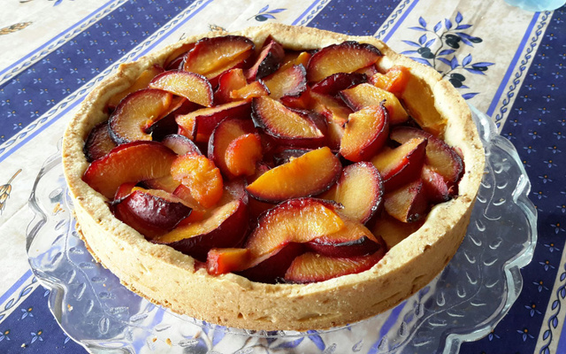 Tarte rustique aux prunes