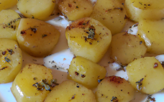 Pommes de terre du soleil à l'huile d'olive de Provence