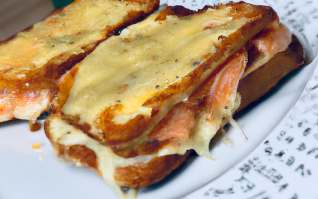 Croque-monsieur au saumon
