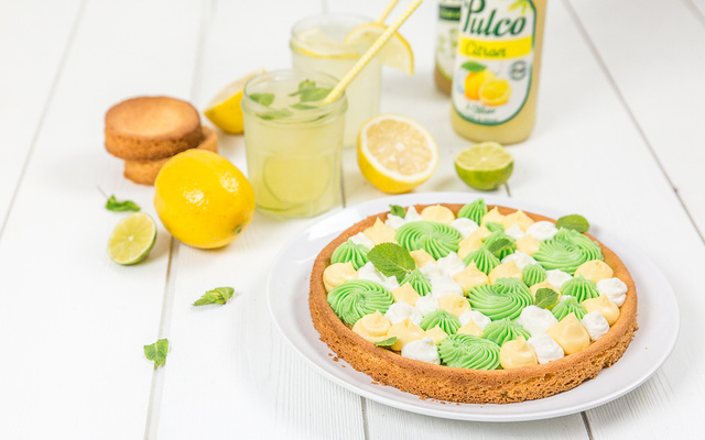 Tarte aux deux citrons et noix de coco