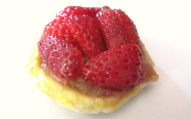 Tartelette fraise / rhubarbe
