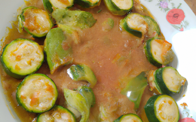 Courgettes à la sauce d'huître