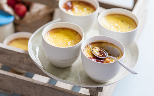 Œufs au lait au miel de châtaignier