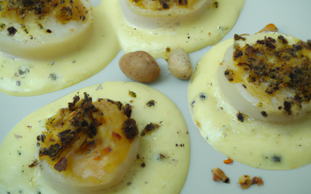 Noix de saint-jacques crémée aux graines d'anis