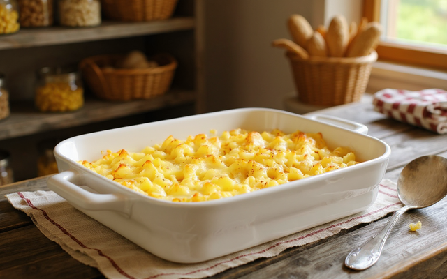 Gratin de macaroni réconfortant
