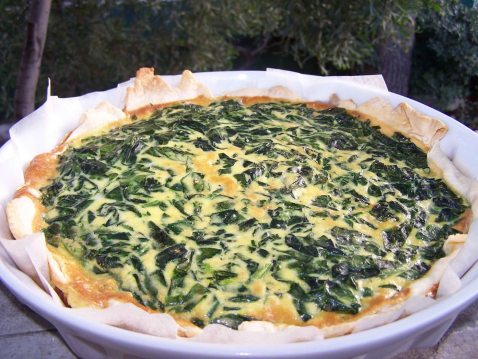 Quiches aux épinards