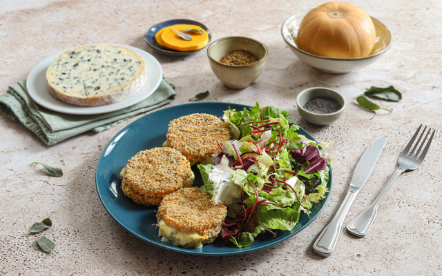 Cordon bleu de Butternut à la Fourme d’Ambert AOP