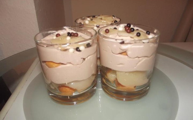 Tiramisu poire chocolat vite fait