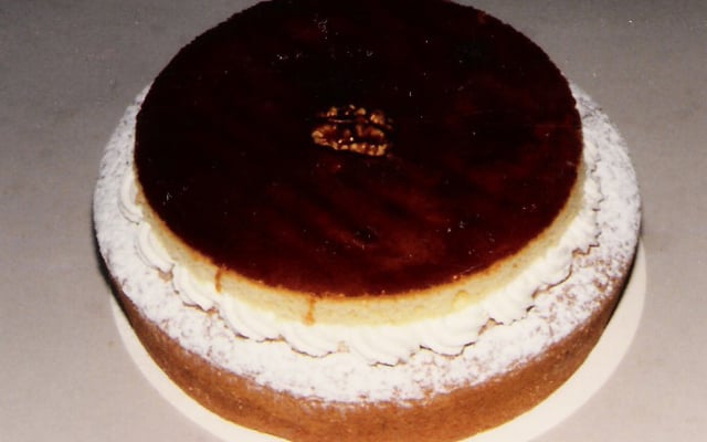 Entremets au pralin et noix